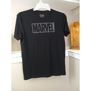 Marvel Womens Black Cotton Short Sleeve  t-shirt Size  Small‎
